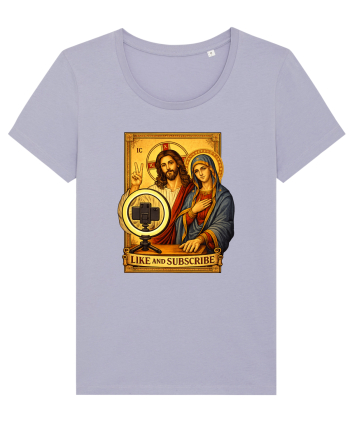 Funny Jesus Mary Influencer Lavender