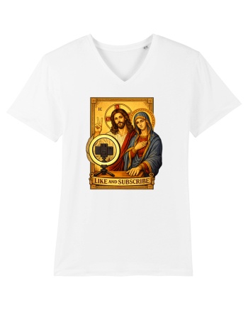 Funny Jesus Mary Influencer White