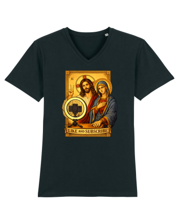 Funny Jesus Mary Influencer Black
