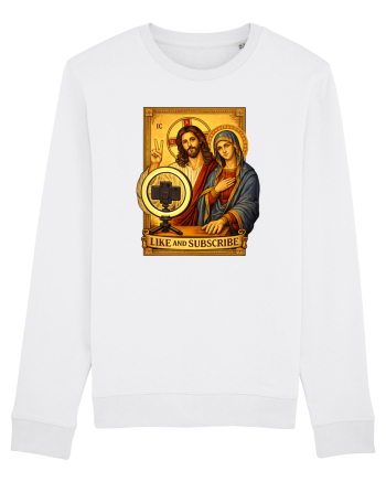 Funny Jesus Mary Influencer White
