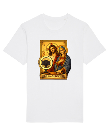 Funny Jesus Mary Influencer White
