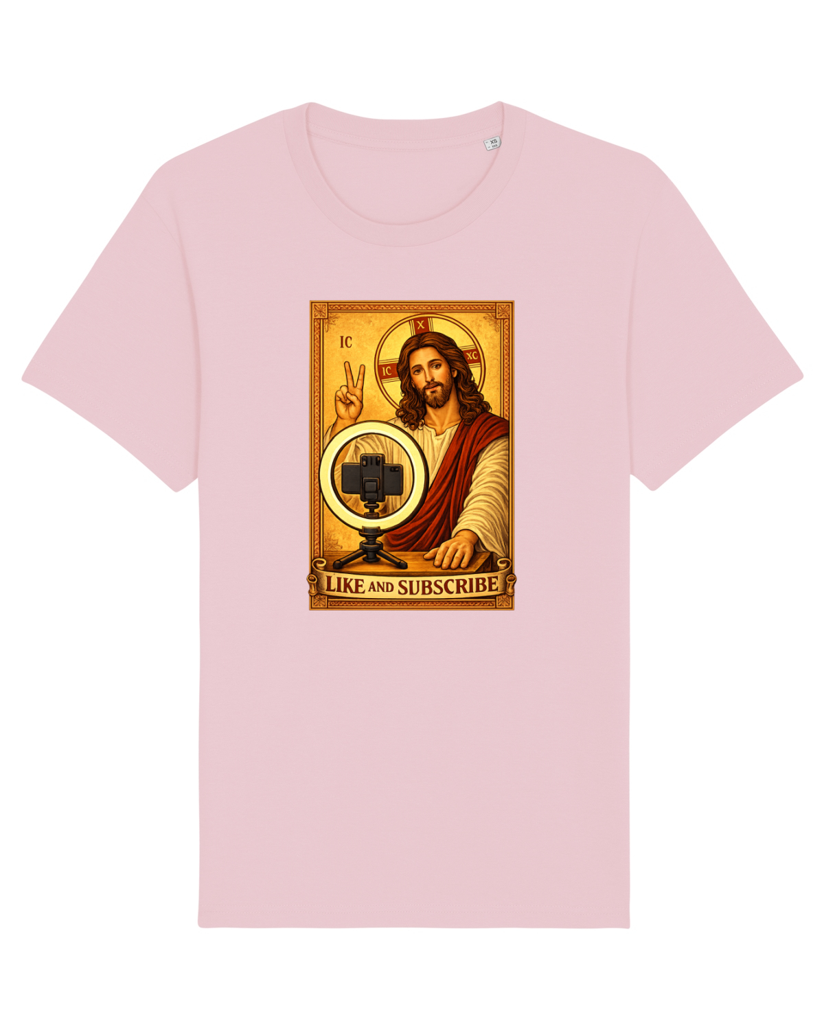 Tricou mânecă scurtă Unisex Rocker Cotton Pink