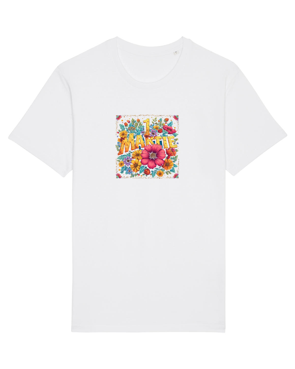 Tricou mânecă scurtă Unisex Rocker White