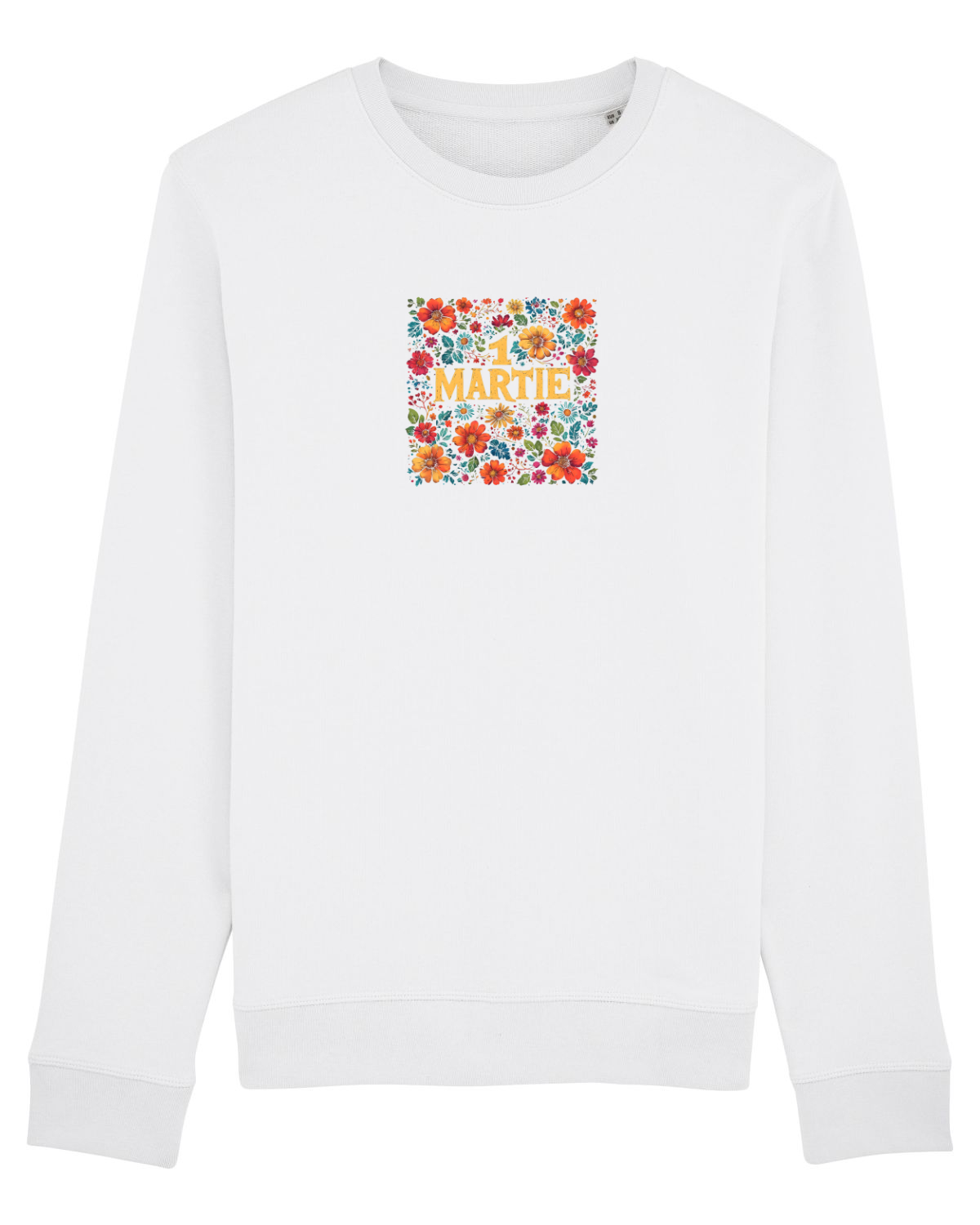 Bluză mânecă lungă Unisex Rise White