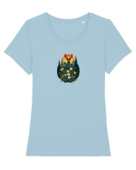 CERB CARPATIN - PRIMAVARA - MUNTI - BRAZI -SOARE Tricou mânecă scurtă guler larg fitted Damă Expresser