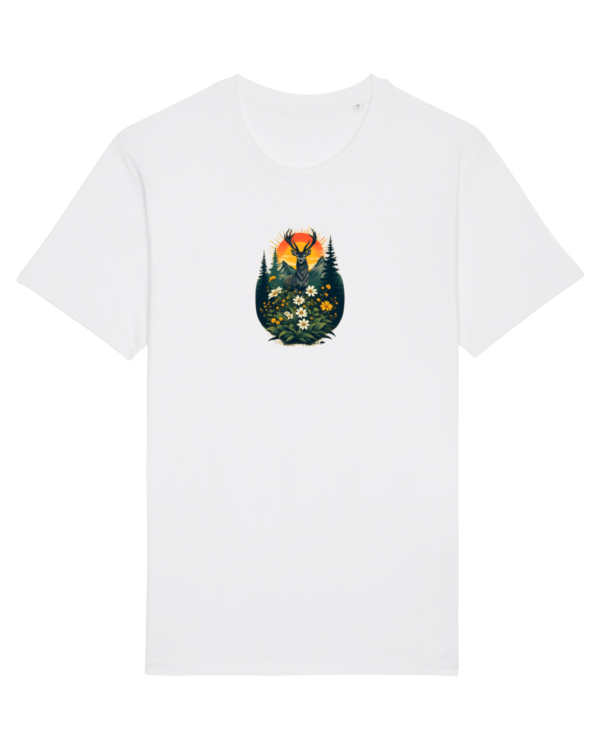 Tricou mânecă scurtă Unisex Rocker White