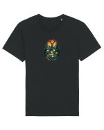CERB CARPATIN - PRIMAVARA - MUNTI - BRAZI -SOARE Tricou mânecă scurtă Unisex Rocker