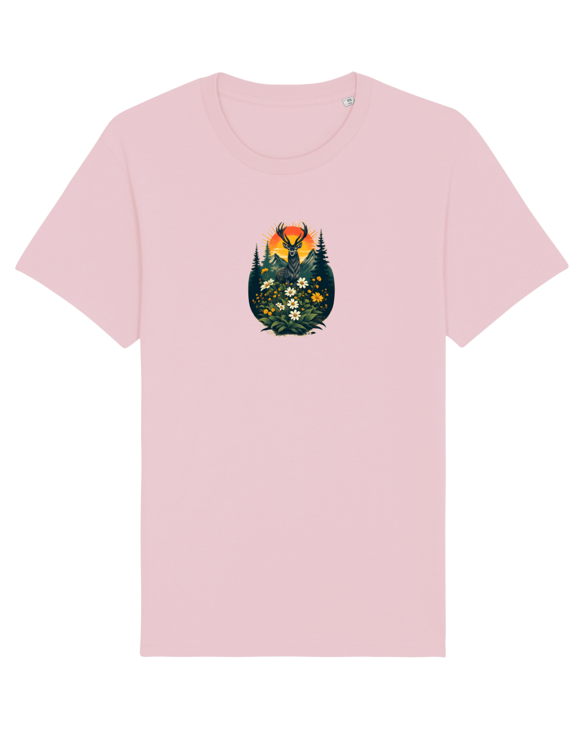 Tricou mânecă scurtă Unisex Rocker Cotton Pink