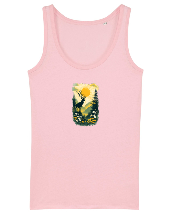 CERB CARPATIN - PRIMAVARA - MUNTI - BRAZI -SOARE 2 Cotton Pink