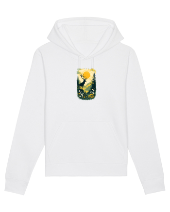 CERB CARPATIN - PRIMAVARA - MUNTI - BRAZI -SOARE 2 White