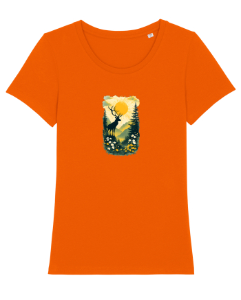 CERB CARPATIN - PRIMAVARA - MUNTI - BRAZI -SOARE 2 Bright Orange