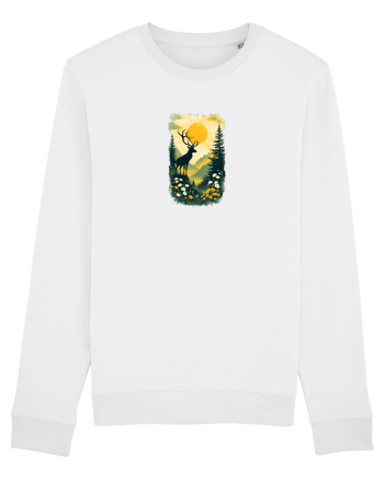CERB CARPATIN - PRIMAVARA - MUNTI - BRAZI -SOARE 2 White