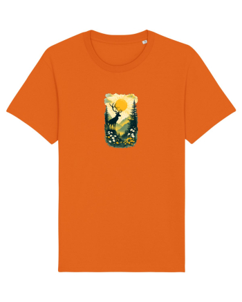 CERB CARPATIN - PRIMAVARA - MUNTI - BRAZI -SOARE 2 Bright Orange