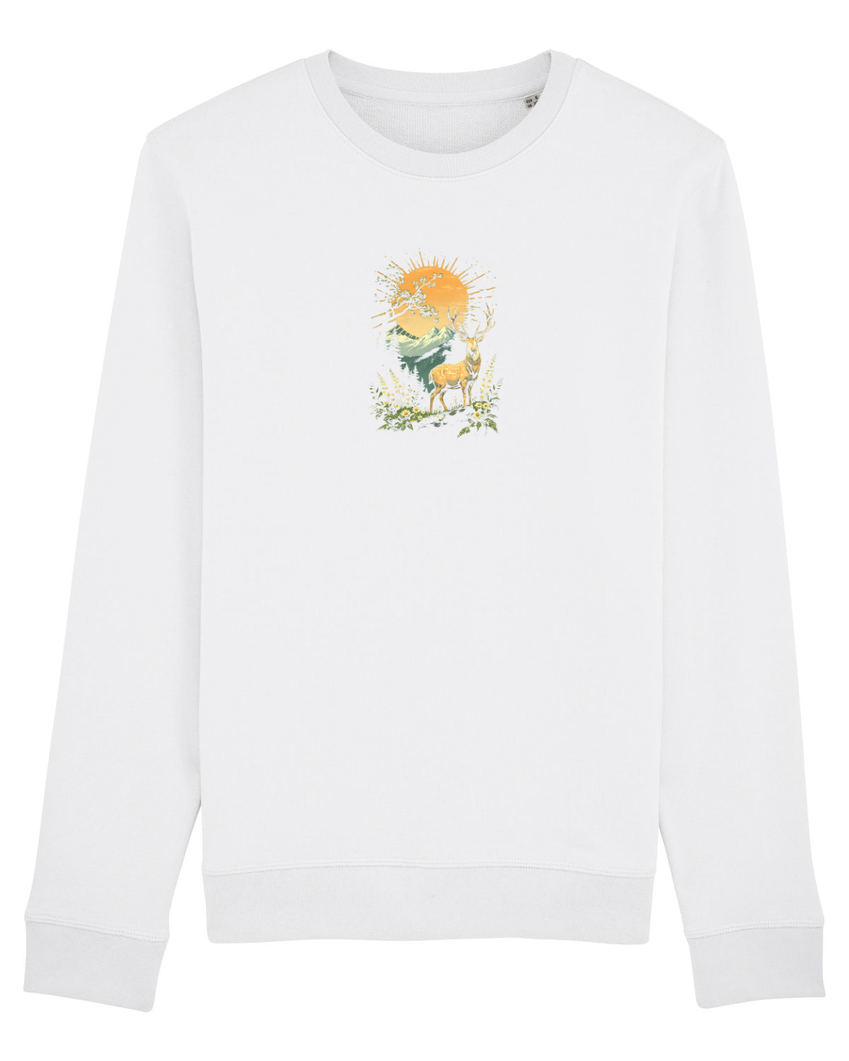 Bluză mânecă lungă Unisex Rise White