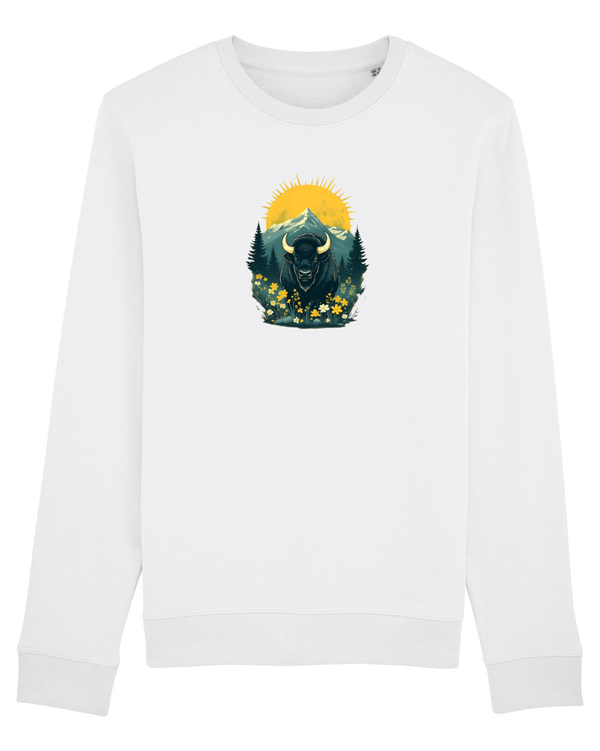 Bluză mânecă lungă Unisex Rise White