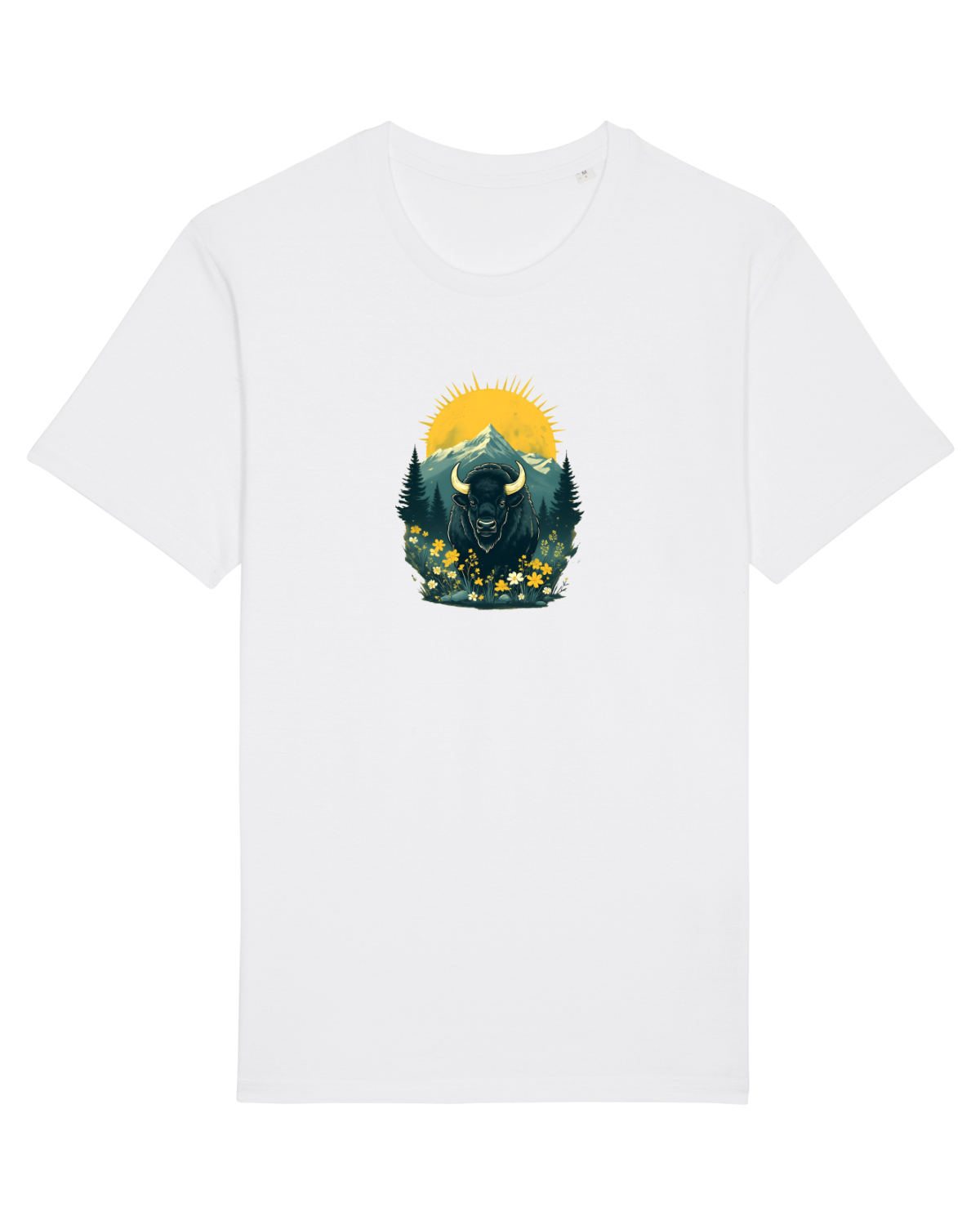 Tricou mânecă scurtă Unisex Rocker White