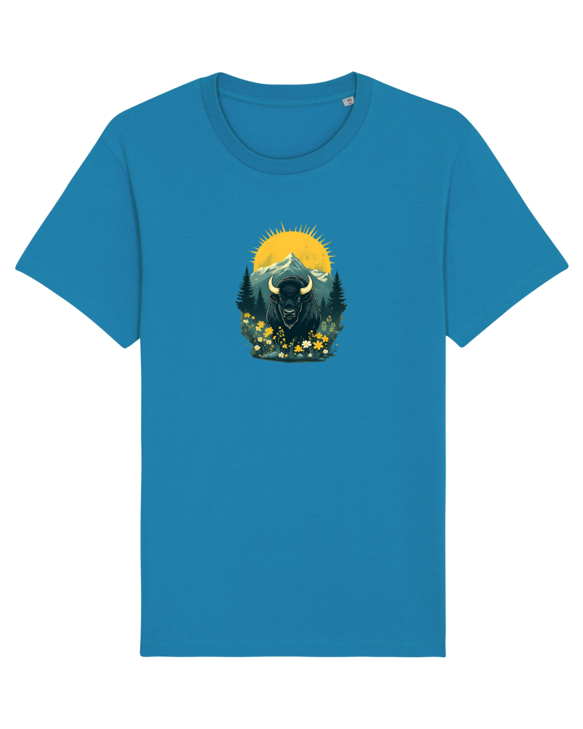Tricou mânecă scurtă Unisex Rocker Azur