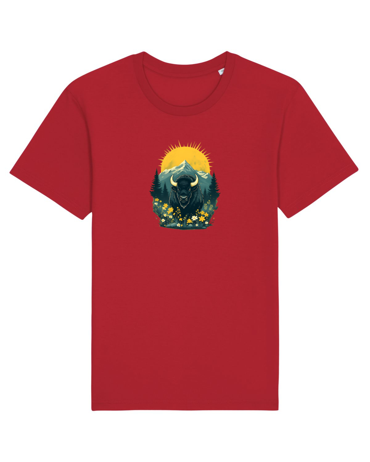 Tricou mânecă scurtă Unisex Rocker Red
