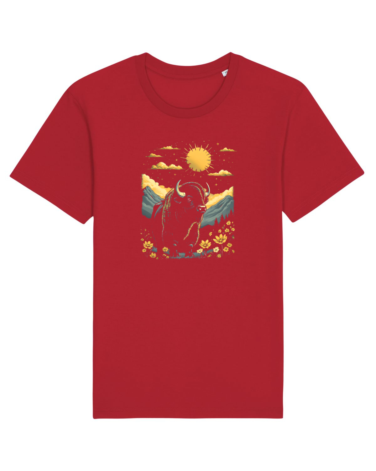 Tricou mânecă scurtă Unisex Rocker Red