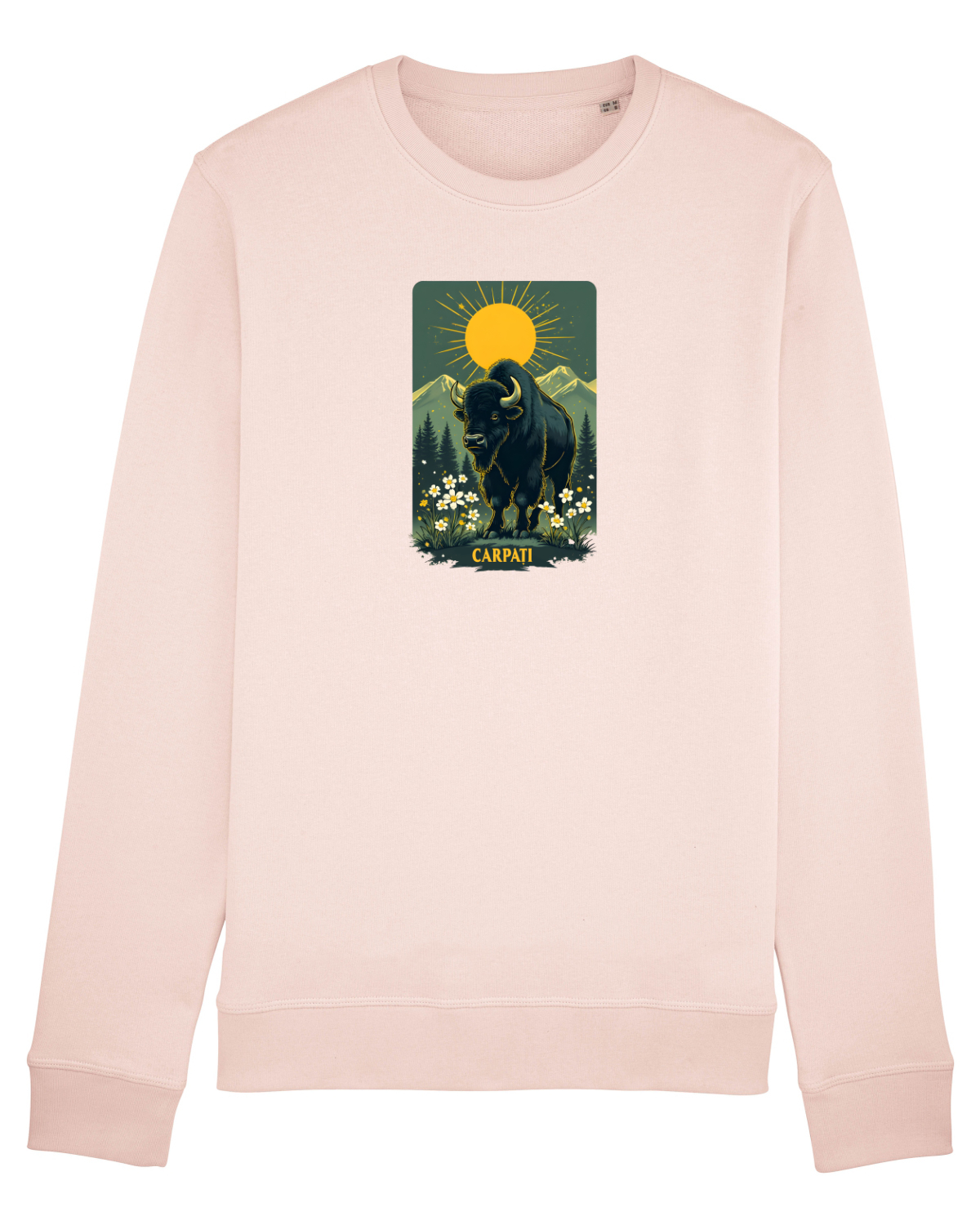 Bluză mânecă lungă Unisex Rise Candy Pink