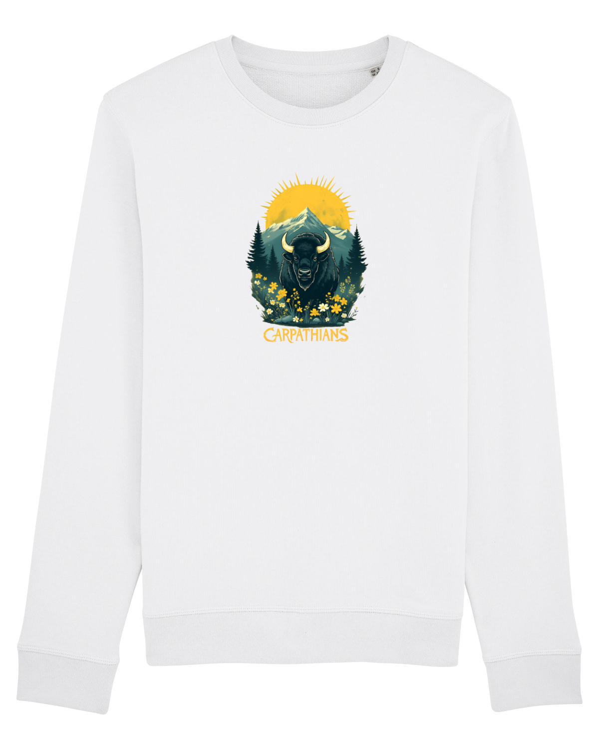 Bluză mânecă lungă Unisex Rise White