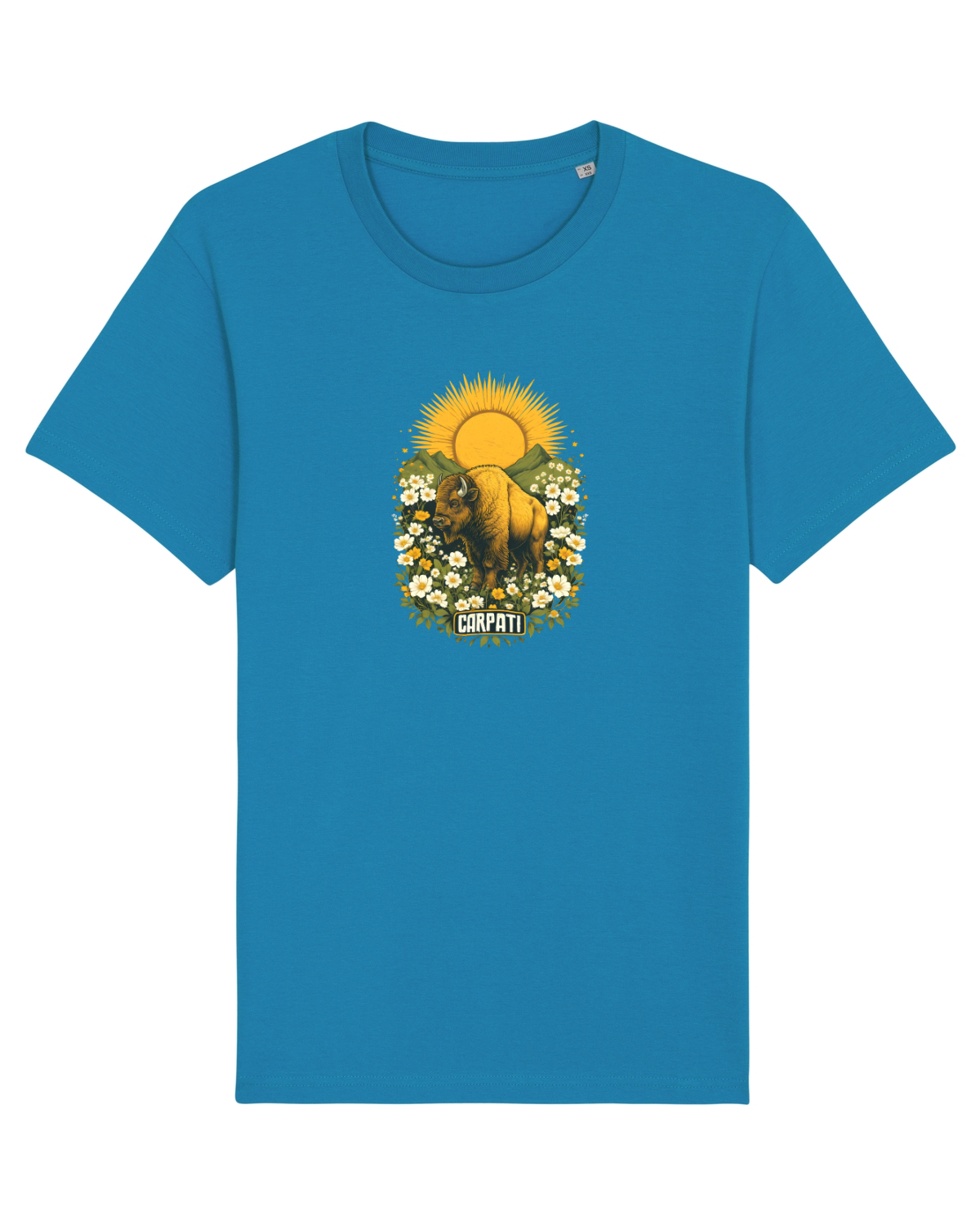 Tricou mânecă scurtă Unisex Rocker Azur