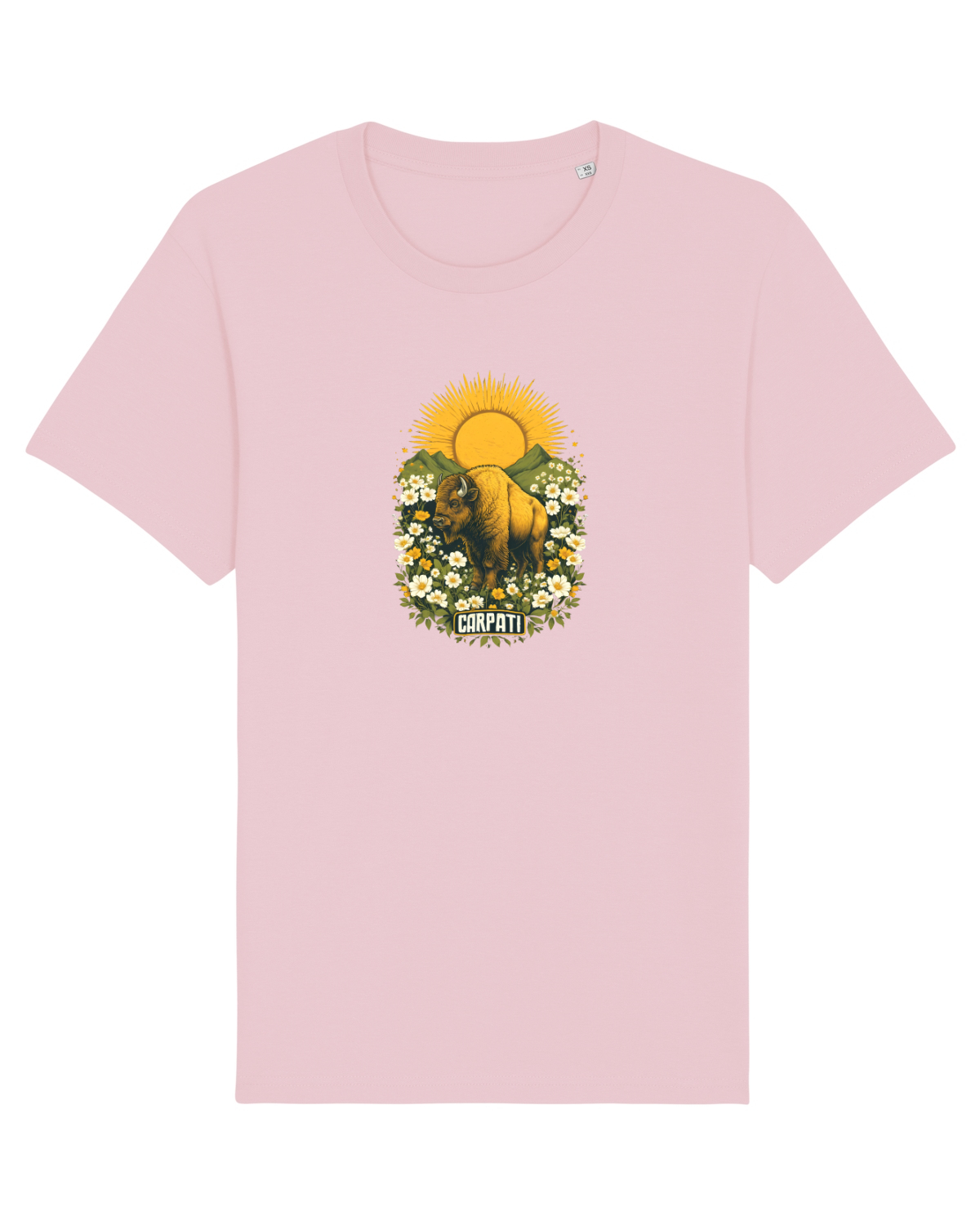 Tricou mânecă scurtă Unisex Rocker Cotton Pink