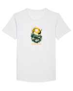 CERB - PRIMAVARA - MUNTI - CARPATHIANS -  BRAZI -SOARE  2 Tricou mânecă scurtă guler larg Bărbat Skater