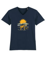 RAS / LYNX - PRIMAVARA - MUNTI - CARPATI -  BRAZI -SOARE   Tricou mânecă scurtă guler V Bărbat Presenter