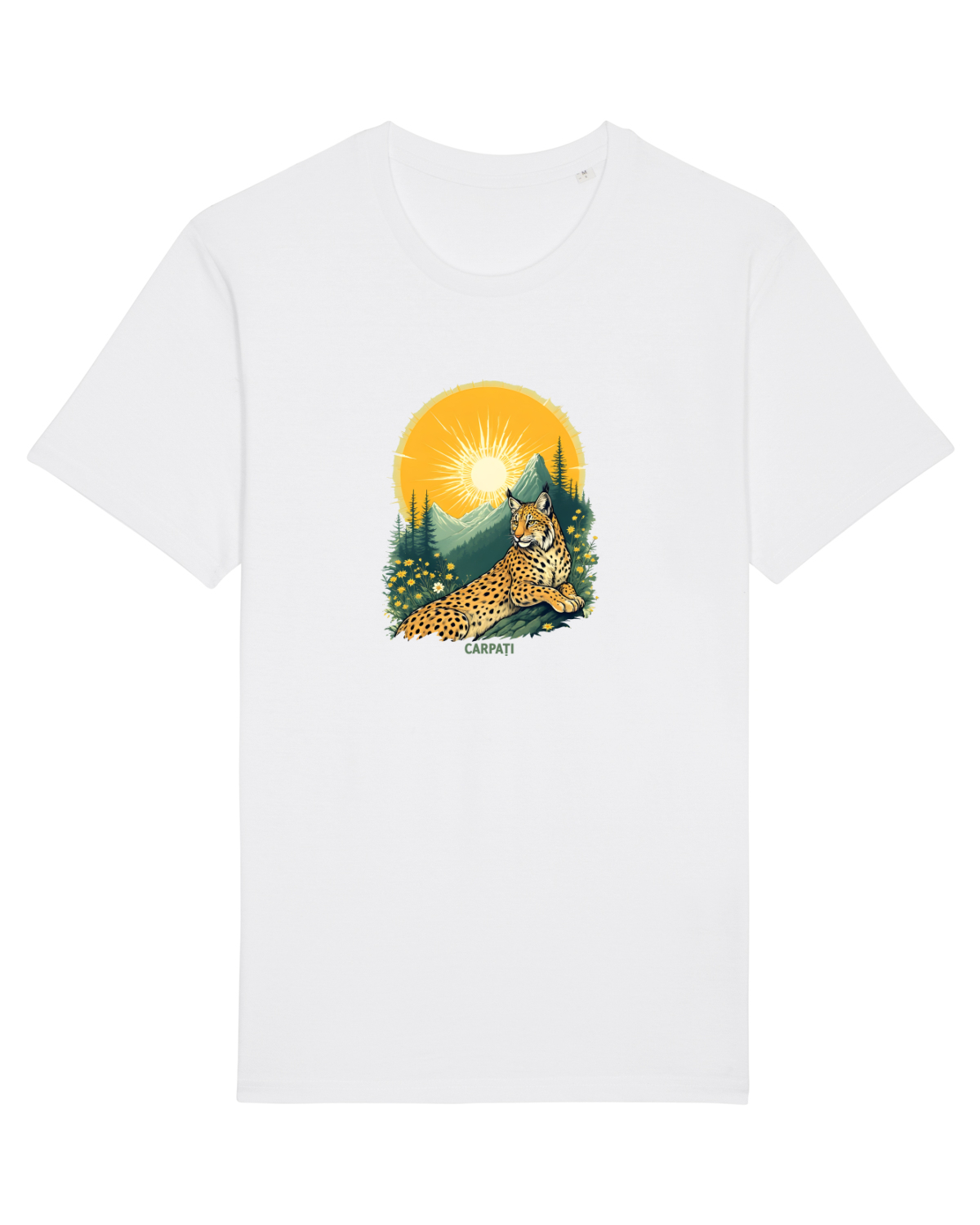 Tricou mânecă scurtă Unisex Rocker White