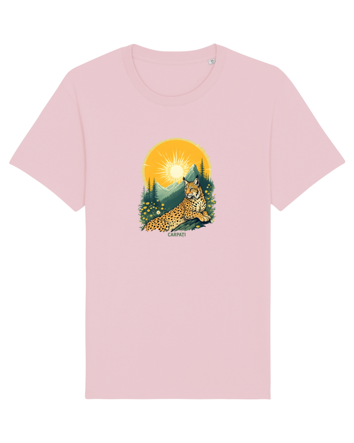 Tricou mânecă scurtă Unisex Rocker Cotton Pink