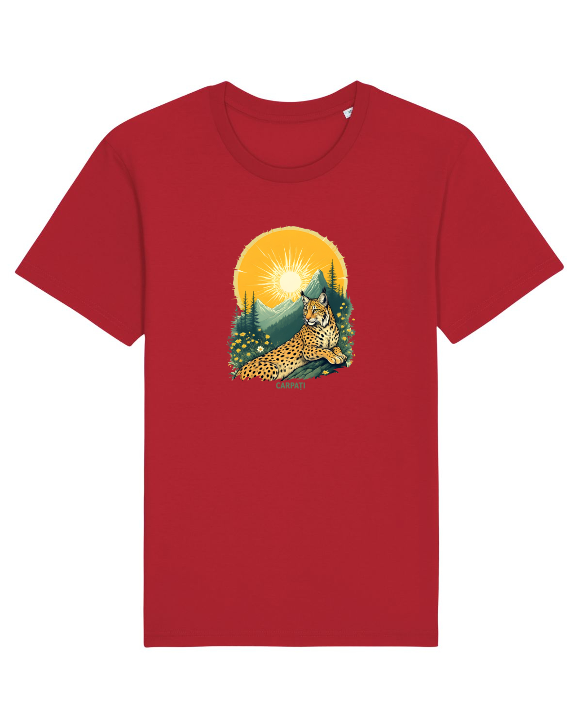 Tricou mânecă scurtă Unisex Rocker Red