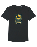 VULTUR - PRIMAVARA - MUNTI - CARPATI -  BRAZI -SOARE  4 Tricou mânecă scurtă guler larg Bărbat Skater