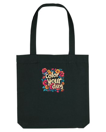 COLOR YOUR DAY - COLOREAZA-TI ZIUA - FLORI - PRIMAVARA Black
