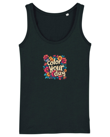 COLOR YOUR DAY - COLOREAZA-TI ZIUA - FLORI - PRIMAVARA Black