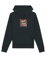 COLOR YOUR DAY - COLOREAZA-TI ZIUA - FLORI - PRIMAVARA Hanorac Unisex Drummer
