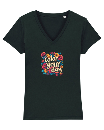 COLOR YOUR DAY - COLOREAZA-TI ZIUA - FLORI - PRIMAVARA Black