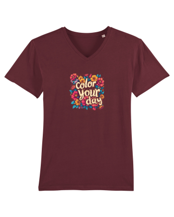 COLOR YOUR DAY - COLOREAZA-TI ZIUA - FLORI - PRIMAVARA Burgundy