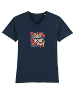 COLOR YOUR DAY - COLOREAZA-TI ZIUA - FLORI - PRIMAVARA Tricou mânecă scurtă guler V Bărbat Presenter