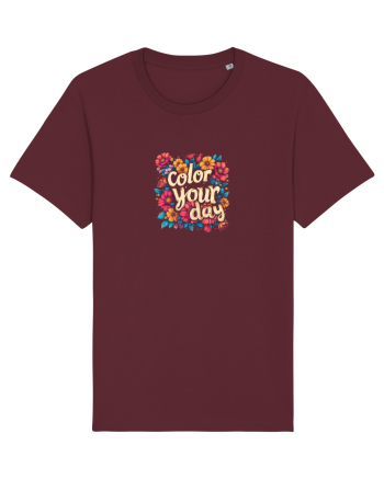 COLOR YOUR DAY - COLOREAZA-TI ZIUA - FLORI - PRIMAVARA Burgundy
