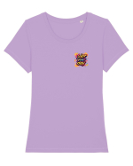 COLOR YOUR DAY - COLOREAZA-TI ZIUA  - PRIMAVARA - lateral Tricou mânecă scurtă guler larg fitted Damă Expresser