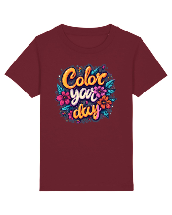 COLOR YOUR DAY - COLOREAZA-TI ZIUA - FLORI - PRIMAVARA 2 Burgundy