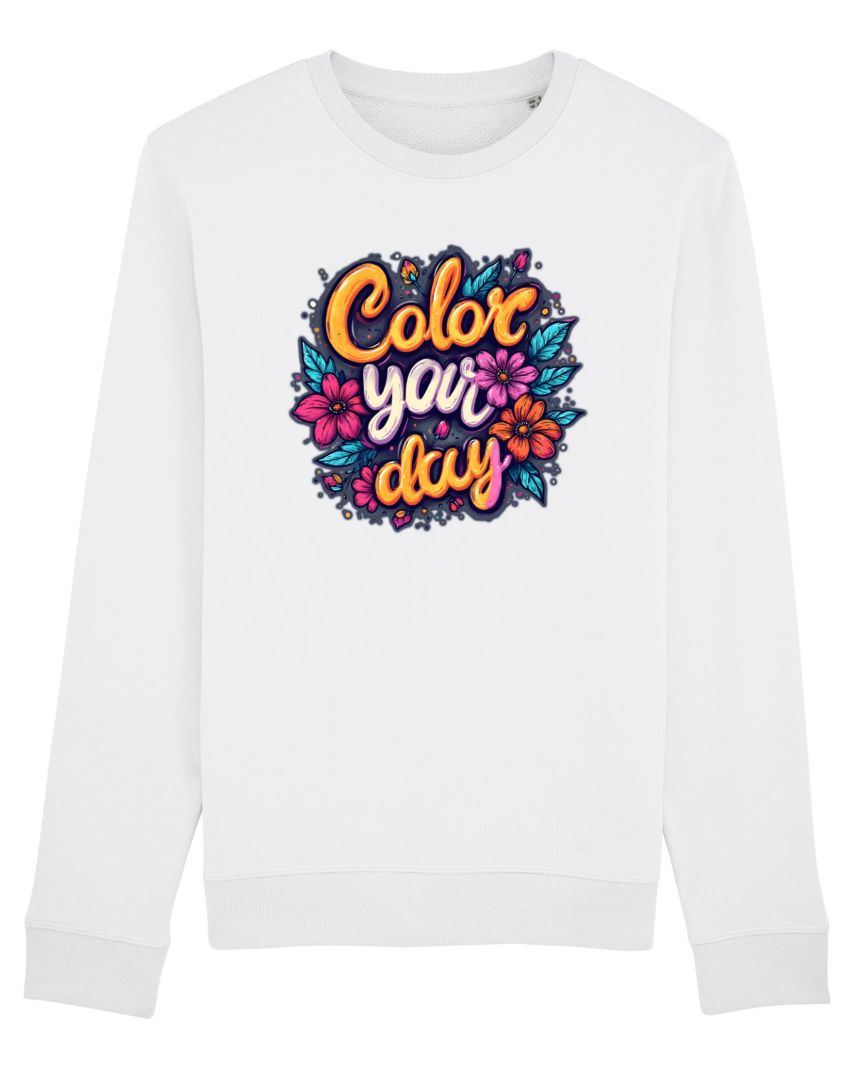 Bluză mânecă lungă Unisex Rise White