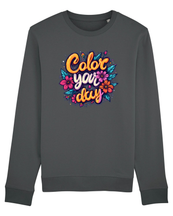 COLOR YOUR DAY - COLOREAZA-TI ZIUA - FLORI - PRIMAVARA 2 Anthracite