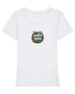 EARTH MAMA - MAMA PAMANT 3 Tricou mânecă scurtă guler larg fitted Damă Expresser