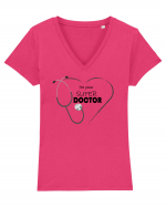 SUPER Doctor Tricou mânecă scurtă guler V Damă Evoker