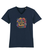 FLOWER BABE - FATA CU FLORI  Tricou mânecă scurtă guler V Bărbat Presenter