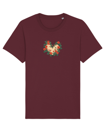 PRIMAVARA INIMA - - HARU - TEXT JAPONEZA - STIL JAPONEZ Burgundy