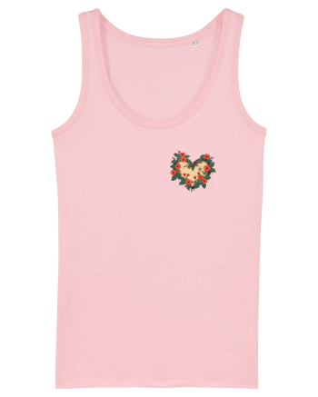 PRIMAVARA INIMA - - HARU - TEXT JAPONEZA - STIL JAPONEZ - lateral Cotton Pink