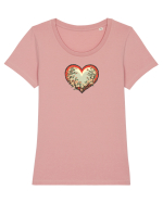 PRIMAVARA -  INIMA  - STIL JAPONEZ 2 Tricou mânecă scurtă guler larg fitted Damă Expresser